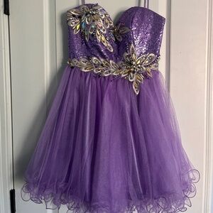 Short purple dress